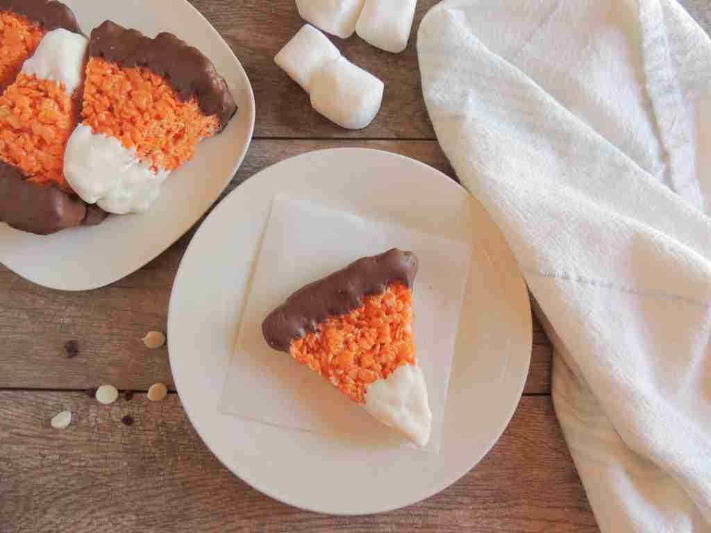 candy corn rice krispie treats