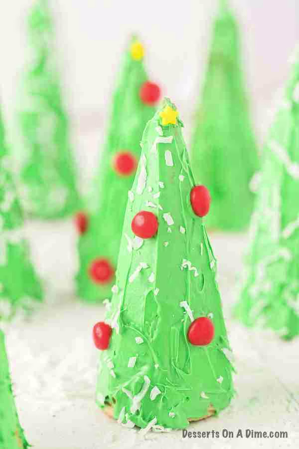 ice cream cone christmas trees