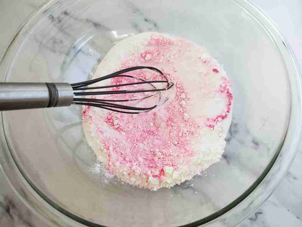 mixing the dry ingredients for a bath bomb 2