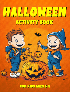 Halloween activity book for kids